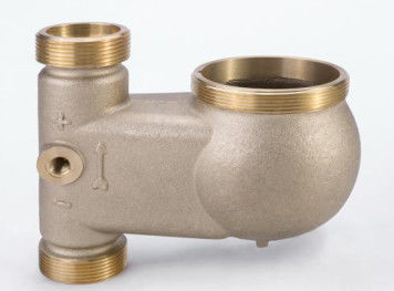 Customized Vertical Type Brass Body Water Meter For Non Causticity Liquid DN15 - DN50