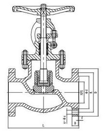 Two Pieces Flanged Marine Ball Valve  Bronze stop Valve For Seawater